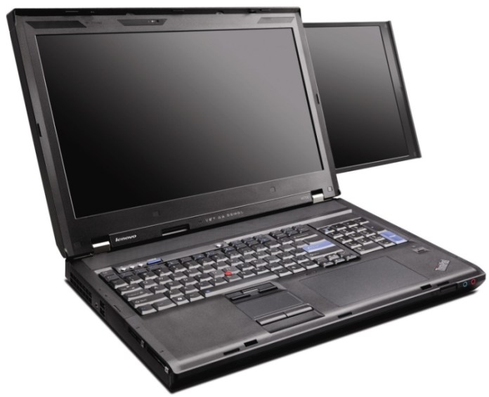 IBM ThinkPad W700ds - ноутбук с двумя экранами
